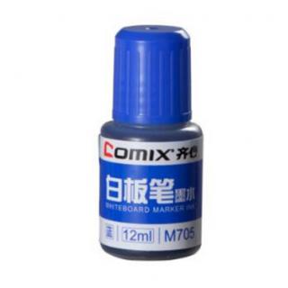 齐心（COMIX） M705 白板笔墨水 蓝色 12ml 单瓶装