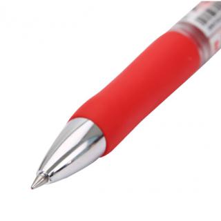 晨光（M&G）K35经典办公按动子弹头中性笔签字笔按动笔水笔0.5mm12支 红色